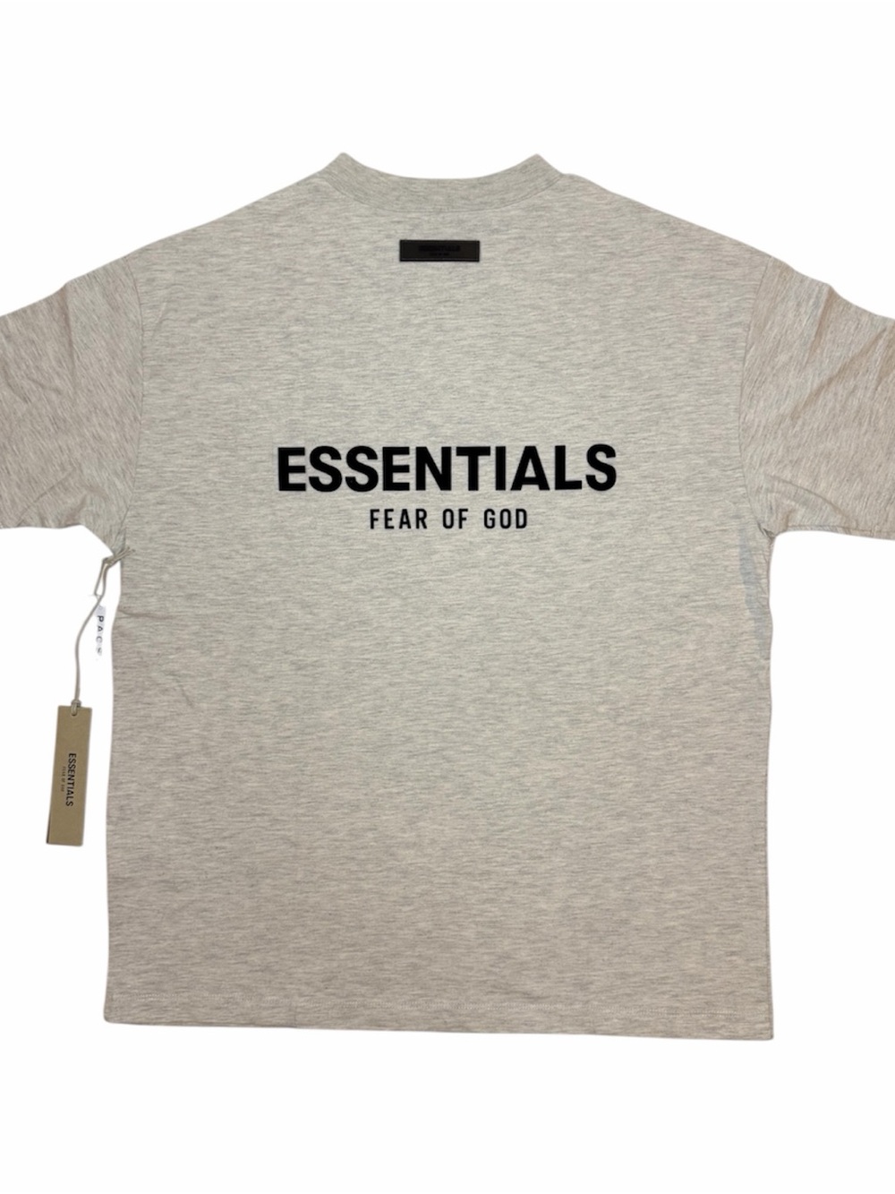 Essential Fear Of God Light Oatmeal Logo Tee